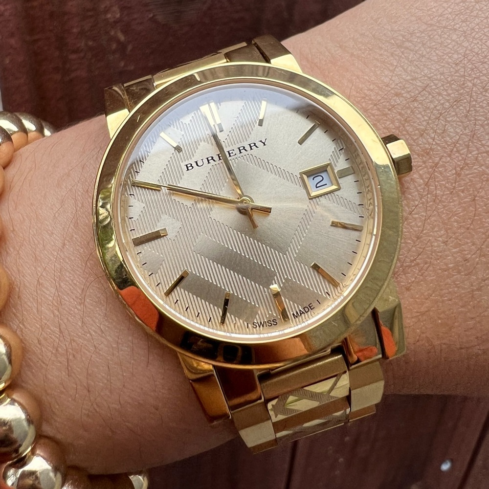 Burberry Gold-tone the city watch BU9145